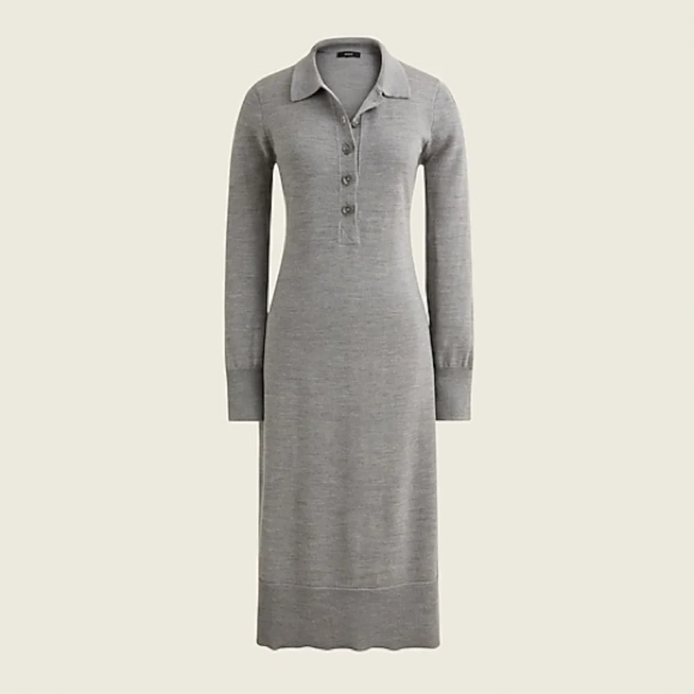 J. Crew Gray Long Sleeve Dress - Picture 3 of 6